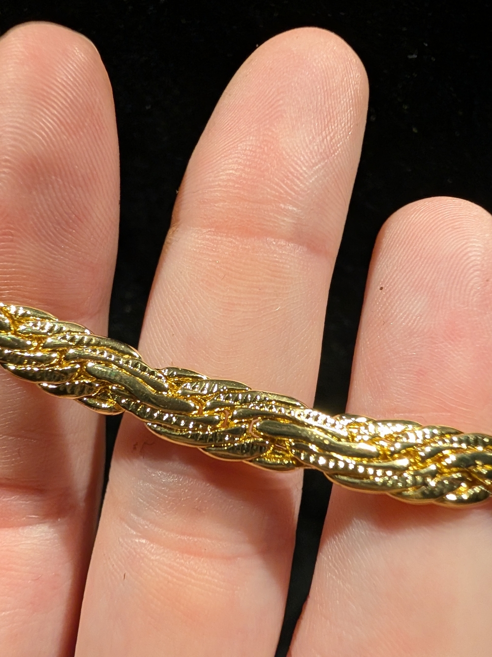 18k Gold-filled Twisted Rope Chain - Women Jewelry, Made In Italy And Stamped